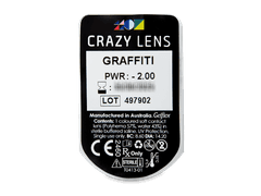 CRAZY LENS - Graffiti - journalières correctrices (2 lentilles)