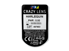 CRAZY LENS - Harlequin - journalières non correctrices (2 lentilles)