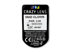 CRAZY LENS - Mad Clown - journalières non correctrices (2 lentilles)