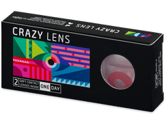 CRAZY LENS - Solid Red - journalières non correctrices (2 lentilles)
