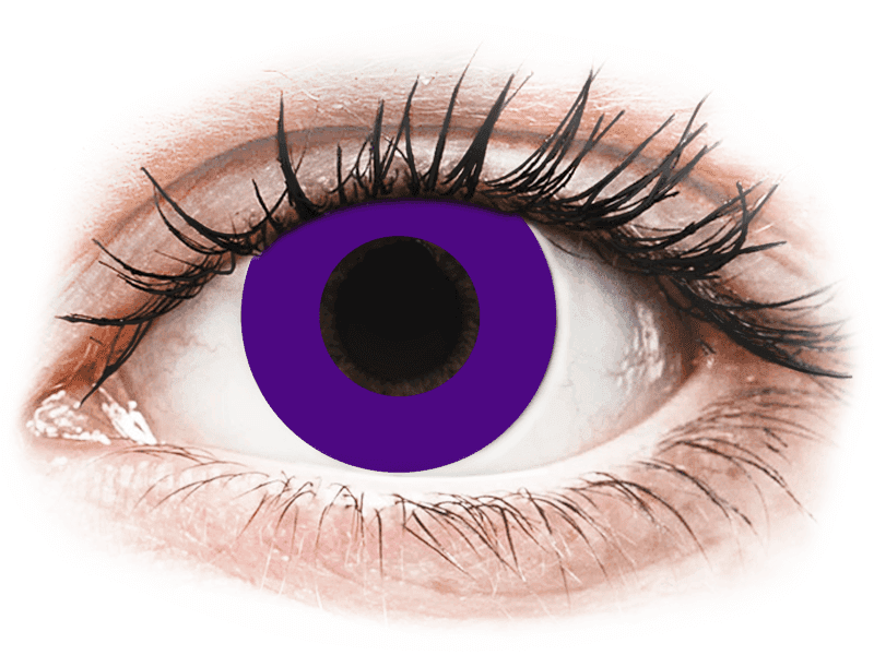CRAZY LENS - Solid Violet - journalières correctrices (2 lentilles)