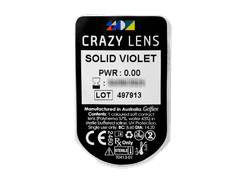 CRAZY LENS - Solid Violet - journalières non correctrices (2 lentilles)