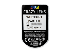 CRAZY LENS - WhiteOut - journalières non correctrices (2 lentilles)