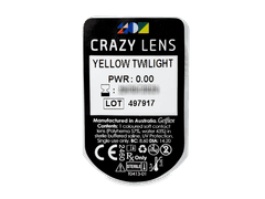 CRAZY LENS - Yellow Twilight - journalières non correctrices (2 lentilles)