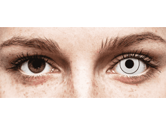 CRAZY LENS - White Black - journalières correctrices (2 lentilles)