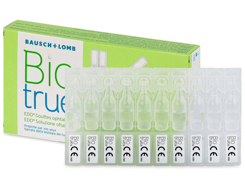 Gouttes pour les yeux Biotrue EDO 10x 0,5 ml 