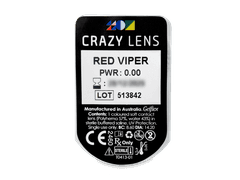 CRAZY LENS - Red Viper - journalières non correctrices (2 lentilles)