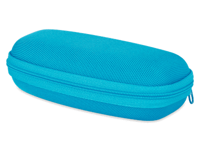Etui à lunettes zippé enfant - bleu