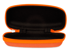 Etui à lunettes zippé enfant - orange 