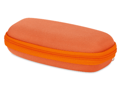 Etui à lunettes zippé enfant - orange