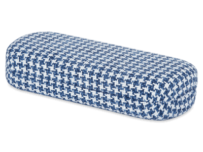 Etui à lunettes - Rooster bleu & blanc