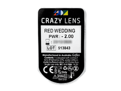 CRAZY LENS - Red Wedding - journalières correctrices (2 lentilles)