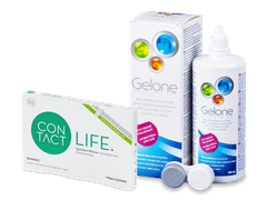 Contact Life spheric (6 lentilles) + Gelone 360 ml