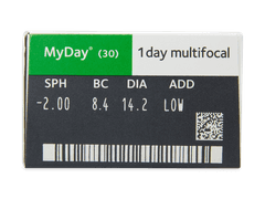 MyDay daily disposable multifocal (30 lentilles)