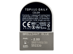 TopVue Daily Color - Brilliant Blue - journalières correctrices (2 lentilles)