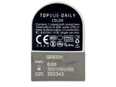 TopVue Daily Color - Green - journalières non correctrices (2 lentilles)