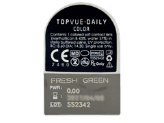 TopVue Daily Color - Fresh Green - journalières non correctrices (2 lentilles)