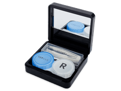 Étui à lentilles avec miroir TopVue - rose 