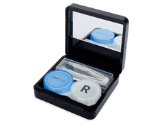 Étui à lentilles avec miroir TopVue - noir 