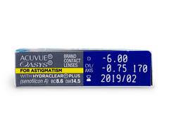 Acuvue Oasys for Astigmatism (6 lentilles)