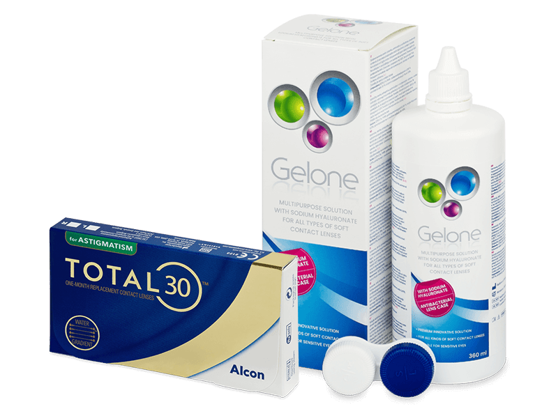 TOTAL30 for Astigmatism (3 lentilles) + Gelone 360 ml