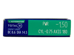 TOTAL30 for Astigmatism (6 lentilles)
