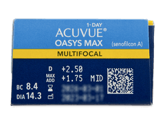 Acuvue Oasys Max 1-Day Multifocal (30 lentilles)