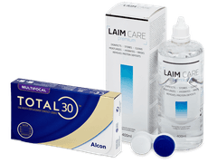 TOTAL30 Multifocal (3 lentilles) + Laim Care solution 400 ml