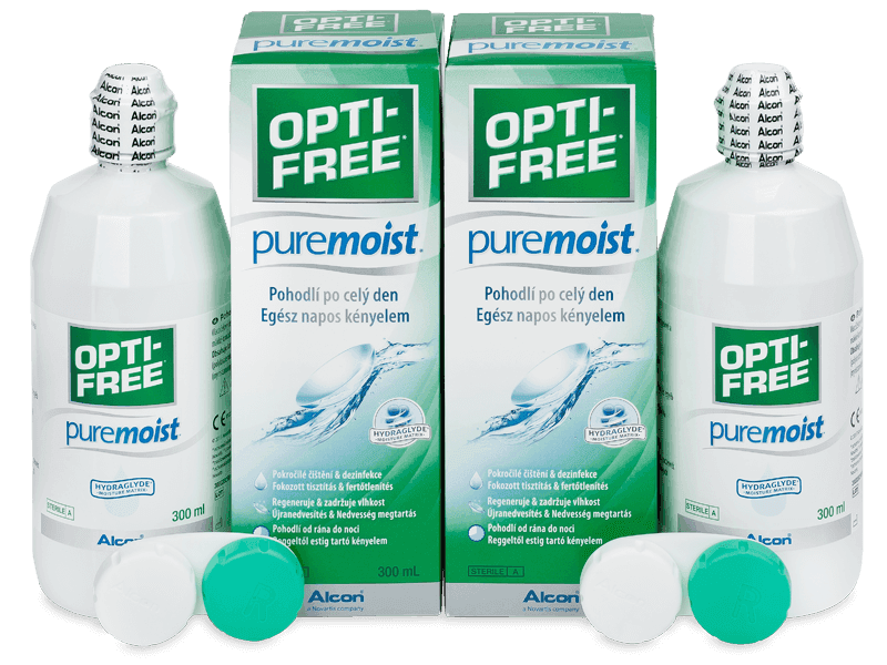 Solution OPTI-FREE PureMoist 2 × 300 ml 